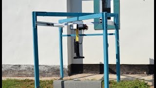 Electric hoist, Кран-балка для установки бордюра