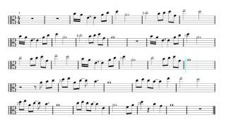Viola - Naruto - Sadness and Sorrow (Sheet music)