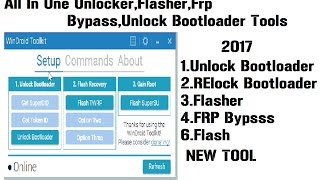 A new All In One Tool For Android-Unlocker-Unlock Bootloader-Root-flasher-FRP-WinDroid Toolkit v3.1