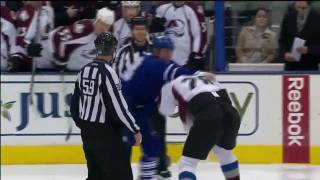 Colton Orr vs David Koci - October 13th 2009 - Maple Leafs vs Avalanche (HD)