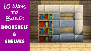 Minecraft Furniture Bookshelf Designs and Tips