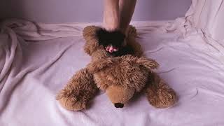 TRAMPLING in High heel shoes ... a soft bear will help!