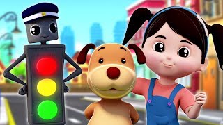 Mr Traffic Signal | Preschool Learning Videos | Song For Babies | Kids Cartoons