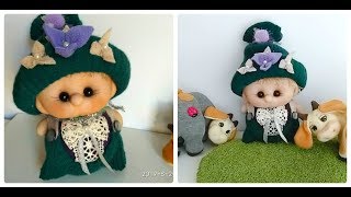 Кукла из капрона. Пупсик из колгот.Одежда -кофточка.Мастер класс кофта .Muñeca soft-1 ч