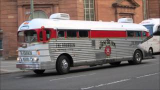 Greyhound Bus "Silversides", 1947 GMC PD-3751-- The First Modern Diesel Bus.