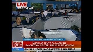 UB: Modular tents sa Marikina Evacuation Center, pinupuri ng marami