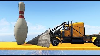 БЕЗУМНЫЙ БОУЛИНГ НА ОГРОМНЫХ ГРУЗОВИКАХ С ПОДПИСЧИКАМИ В GTA 5 Onlne #185 (Угар, Эпик, Баги)