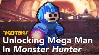 Unlocking Mega Man In Monster Hunter: World
