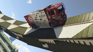 Опасный воллрайд на грузовиках! (GTA 5 ONLINE Гонки)