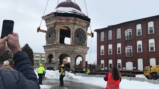 Biddeford Mills Clock Tower moved