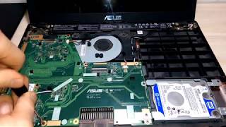 Как разобрать ноутбук ASUS X551M чистим и собираем