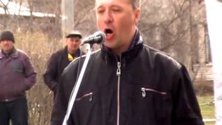 Доманёвка.Исполнение песни на митинге ко дню освобождения.