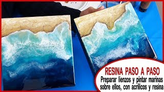 Pintar MARINAS ? con resina RESIN PRO / Tutorial paso a paso en ESPAÑOL ?
