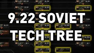World of Tanks || 9.22 Soviet Tech Tree