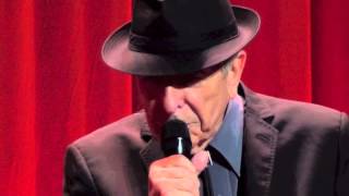 Leonard Cohen, I've Got a Little Secret, 12-09-2013