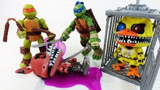 ЧЕРЕПАШКИ НИНДЗЯ игрушки ФНАФ Пять ночей с Фредди Мультики с Игрушками FNAF - TMNT Ninja Turtles