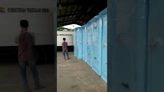 Toilet portable fiberglass untuk proyek, sewa toilet portable, rental toilet portable, toilet fiber