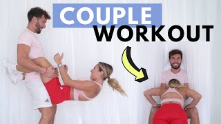 PARTNER WORKOUT CHALLENGE | Valentine's Day Couple's WORKOUT ????