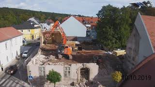 Abbruch des alten Gemeindeamtes in Bad Fischau Brunn