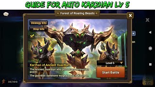 Summoners War : Forest of Roaring Beast Karzhan Boss Stage 5
