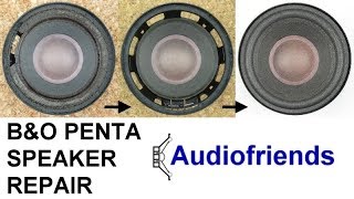 Bang & Olufsen Penta speaker repair midrange foam surrounds.