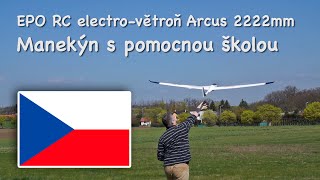 EPO RC elektro-větroň Arcus 2222mm - Manekýn s pomocnou školou