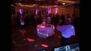 Hochzeit - Torte anschneiden, DJ Setup / Aufbau - Licht romantisch