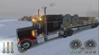 [720p HD] 18 Wheels of Steel Extreme Trucker | Peterbilt 379 Hauling Materials