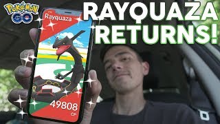 SHINY RAYQUAZA RAIDS IN POKÉMON GO!!