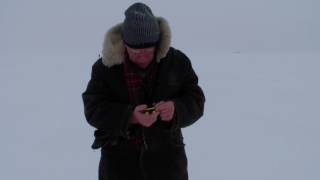 Зимняя рыбалка.Горьковское водохранилище.Поиск окуня .5.01.17.