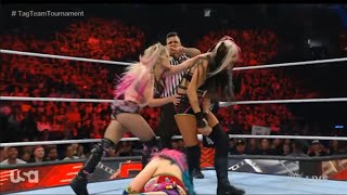 WWE Raw IO & Dakota vs Asuka & Alexa Bliss Tag Team Tournament 8/22/22