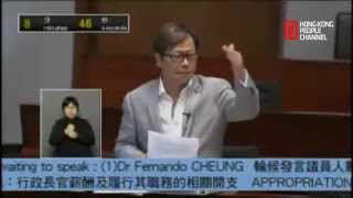 黃毓民(毓民)斥梁振英利用公帑招呼支持者,親共組織 [2013-04-29]
