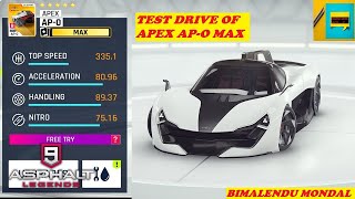 TEST DRIVE OF APEX AP-O MAX IN ASPHALT 9 LIMITED TIME EVENT EARTH DAY THE WINDMILLS | BEST CARS |