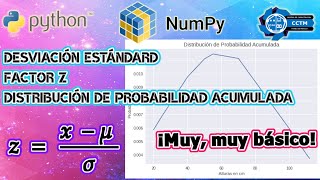 ¿Cómo calcular la Desviación Standard y la varianza, con Numpy? | ¡Muy, muy Básico!