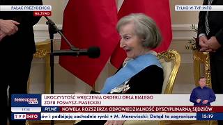 Prezydent wręczył Order Orła Białego Zofii Posmysz-Piaseckiej