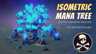 MANA TREE in ISOMETRIC projection ● TUTORIAL [ SephirothArt ]