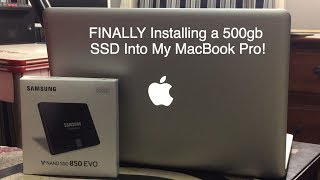 Installing an SSD into the Late 2011 MacBook Pro!