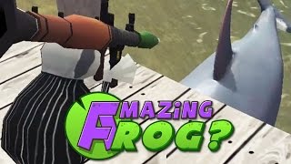 Amazing Frog - SHARKS VS ROCKET LAUNCHER - PC Gameplay Part 11