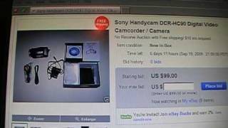 Counterfeit Sony Handycam on eBay
