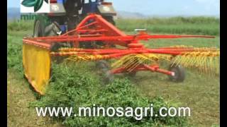 Rotary Windrower 4 wheels