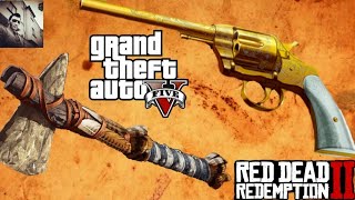 How to get the Double Action revolver and the stone hatchet in GTA V Online!
