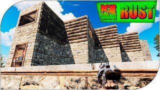 Rust Дал минус 2 с револьвера ! PVP на официальном сервере РАСТ .