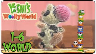 Yoshi's Woolly World 100% Walkthrough World 1-6 Shy But Deadly