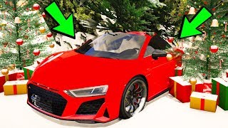 БИТВА АВТОУГОНЩИКОВ В ГТА 5 ОНЛАЙН. ВЫПАЛ СНЕГ! НАШЕЛ ЧИТ AUDI R8 ПОД ЁЛКОЙ! БИТВА ВОРОВ ГТ А 5!