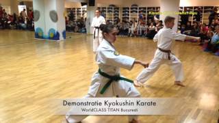 Demonstratie kyokushin karate WorldCLASS Titan Bucuresti