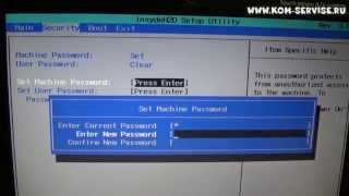Как поставить и поменять пароль на биосе ноутбука  SONY  3E2  VGN-215 и как зайти в BIOS ноутбука.