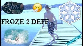 ICE BATHING AND FREEZING TO DEATH! (WARNING: the big cold)