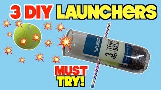 3 FUN Toys You Can Make At Home - DIY Launchers (LIFE HACKS FOR KIDS) | Nextraker