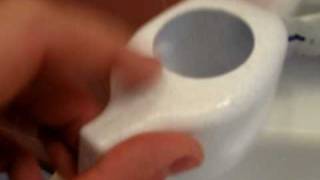 Neti Pot action, with yellow mucus surprise.