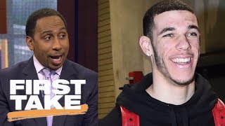 Stephen A. Smith finally impressed with Lonzo Ball | First Take | ESPN